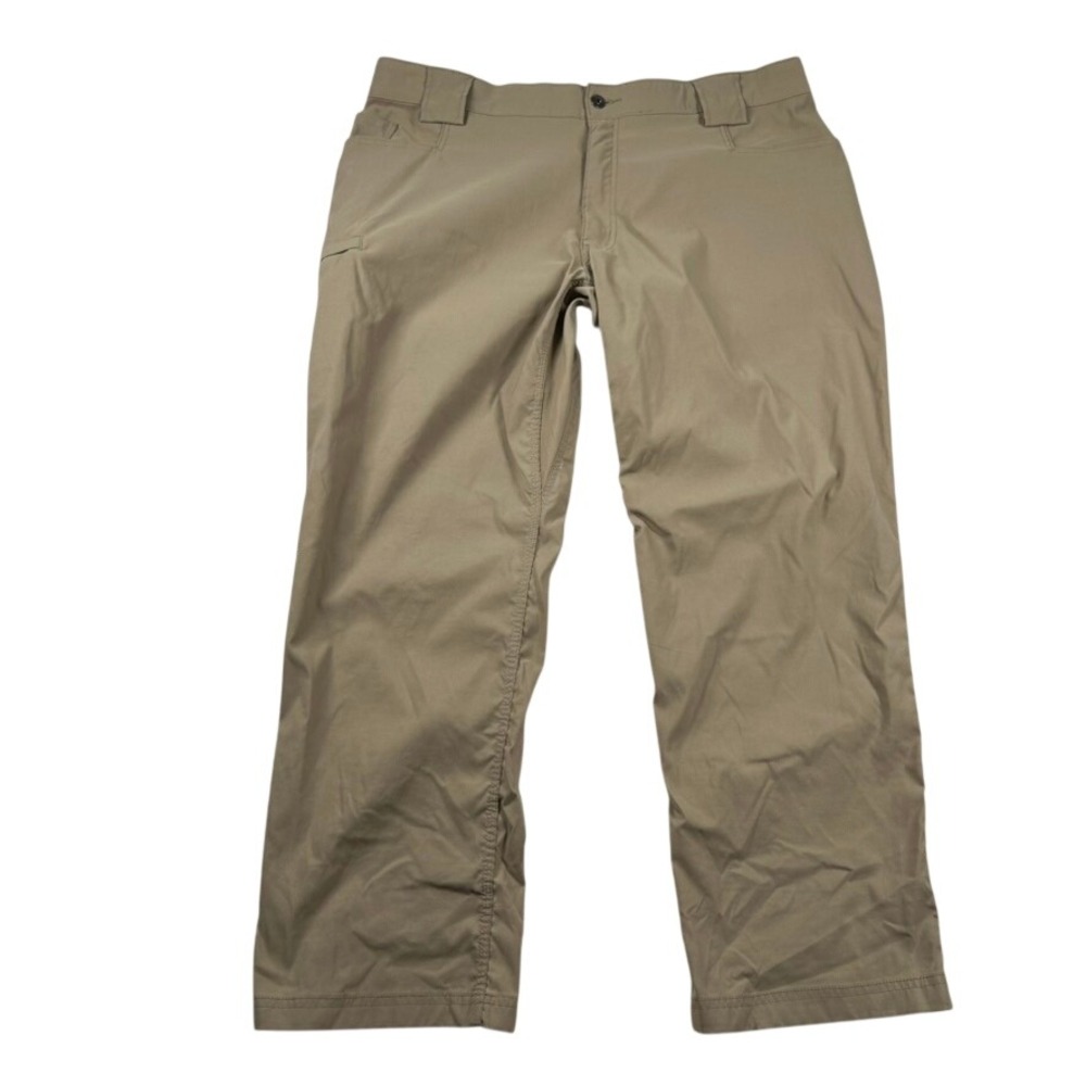 Duluth Trading Co Pants Mens 40x30 Flex Dry on the Fly Relaxed Fit Khaki Nylon